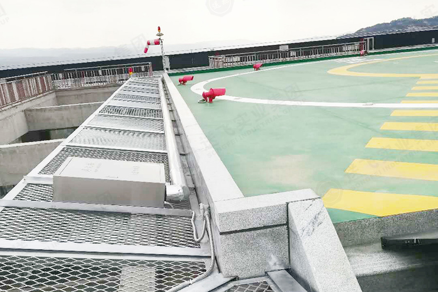 甘肅蘭州·金凱瑞大廈 屋頂直升機(jī)停機(jī)坪的項目竣工圖1